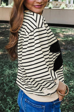 Load image into Gallery viewer, YOU MADE MY DAISY STRIPED 3/4 SLEEVE TOP **SHIPPING EXPECTED TO BEGIN ON DATE 10/25**