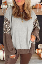 Load image into Gallery viewer, CALL OF THE COZY GRAY COLORBLOCK DOLMAN SLEEVE SWEATSHIRT **SHIPPING EXPECTED TO BEGIN ON DATE 11/5**