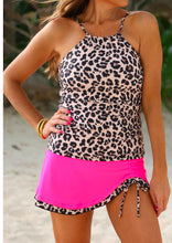 Load image into Gallery viewer, Miami Heat Tankini Swimsuit, Leopard (Preorder)
