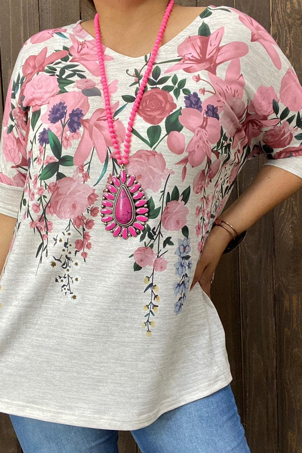 Floral multi color printed shirt