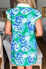 Load image into Gallery viewer, COMING UP ROSES BRIGHT GREEN MINI DRESS **SHIPPING EXPECTED TO BEGIN ON DATE 5/12**