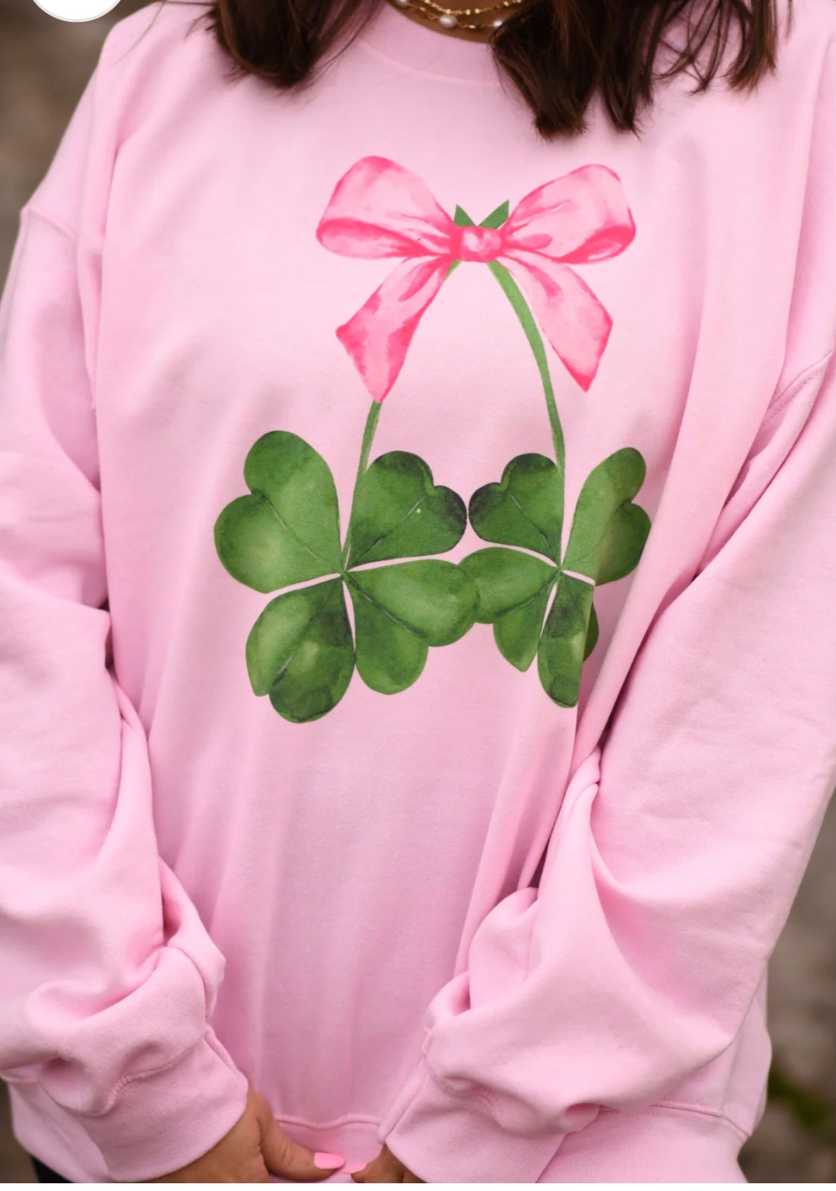 Clover Bow Sweatshirt