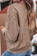 Load image into Gallery viewer, SAVED BY GRACE DUNE MINERAL WASH LOOSE SWEATSHIRT **SHIPPING EXPECTED TO BEGIN ON DATE 9/09**