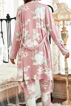 Load image into Gallery viewer, TWILIGHT BLOOMS PINK CAMI, PANTS, AND ROPE PAJAMA SET**SHIPPING EXPECTED TO BEGIN ON DATE 9/1**