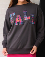 Load image into Gallery viewer, Fall Plaid Patch Pullover