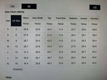 Load image into Gallery viewer, Blue Leopard Drawstring Jeans