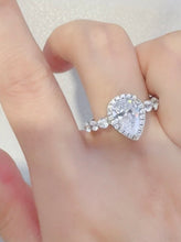Load image into Gallery viewer, 2 Carat Moissanite 925 Sterling Silver Ring