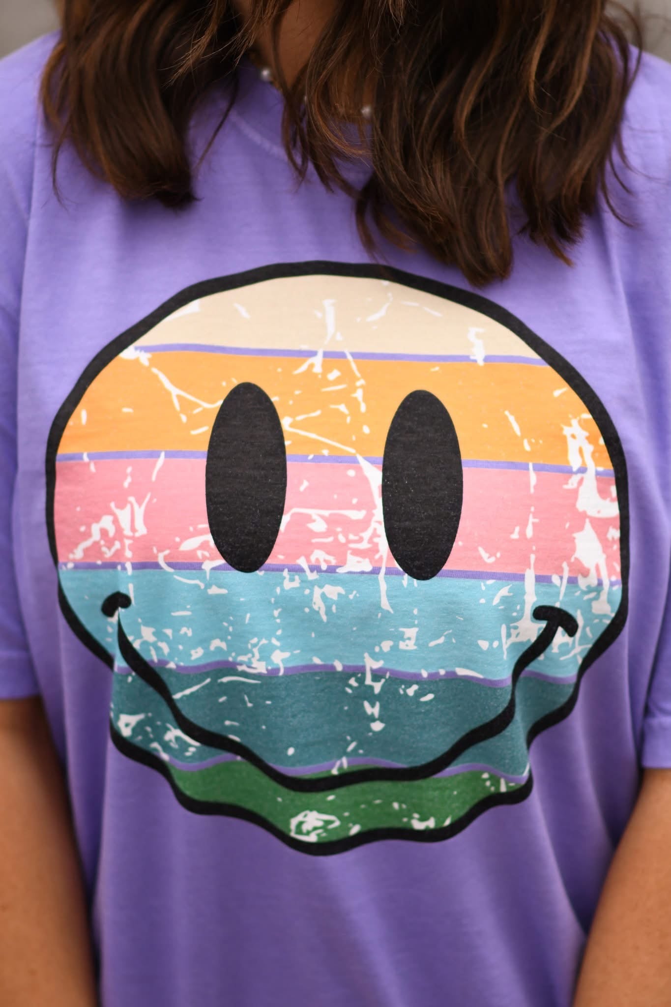 Striped Sm!ley Tee