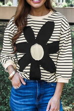 Load image into Gallery viewer, YOU MADE MY DAISY STRIPED 3/4 SLEEVE TOP **SHIPPING EXPECTED TO BEGIN ON DATE 10/25**