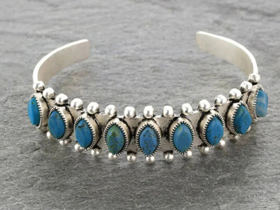 Turquoise Open Bracelet