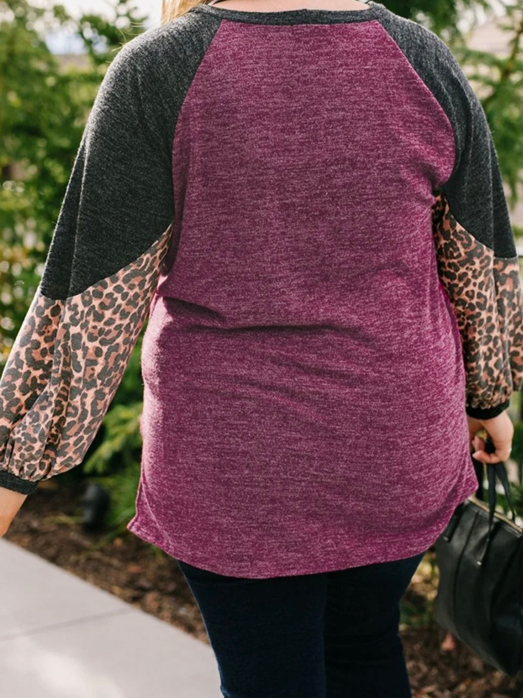 Leopard ColorBlock Plus Size