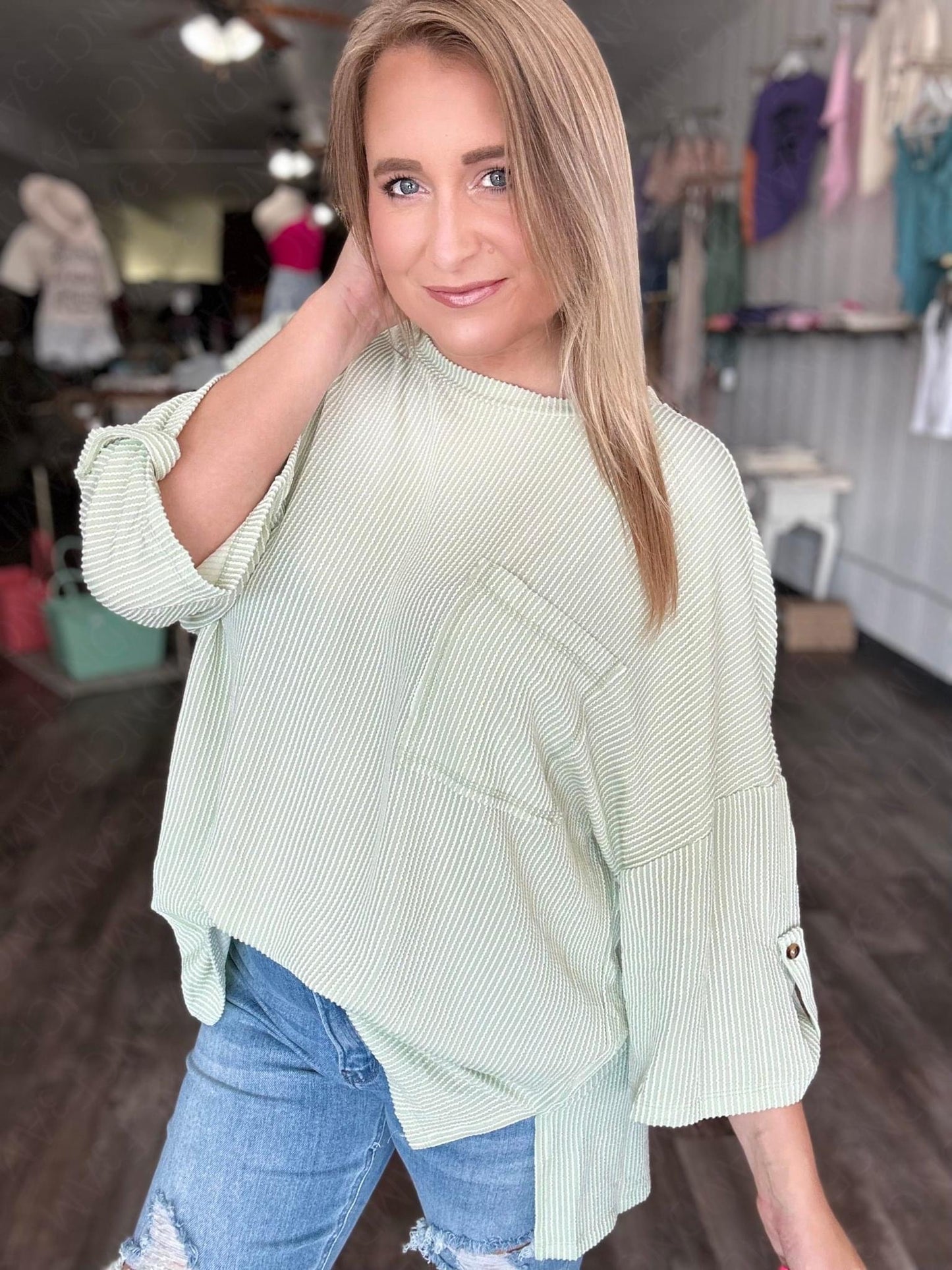 Ryan Ribbed Oversized Tee