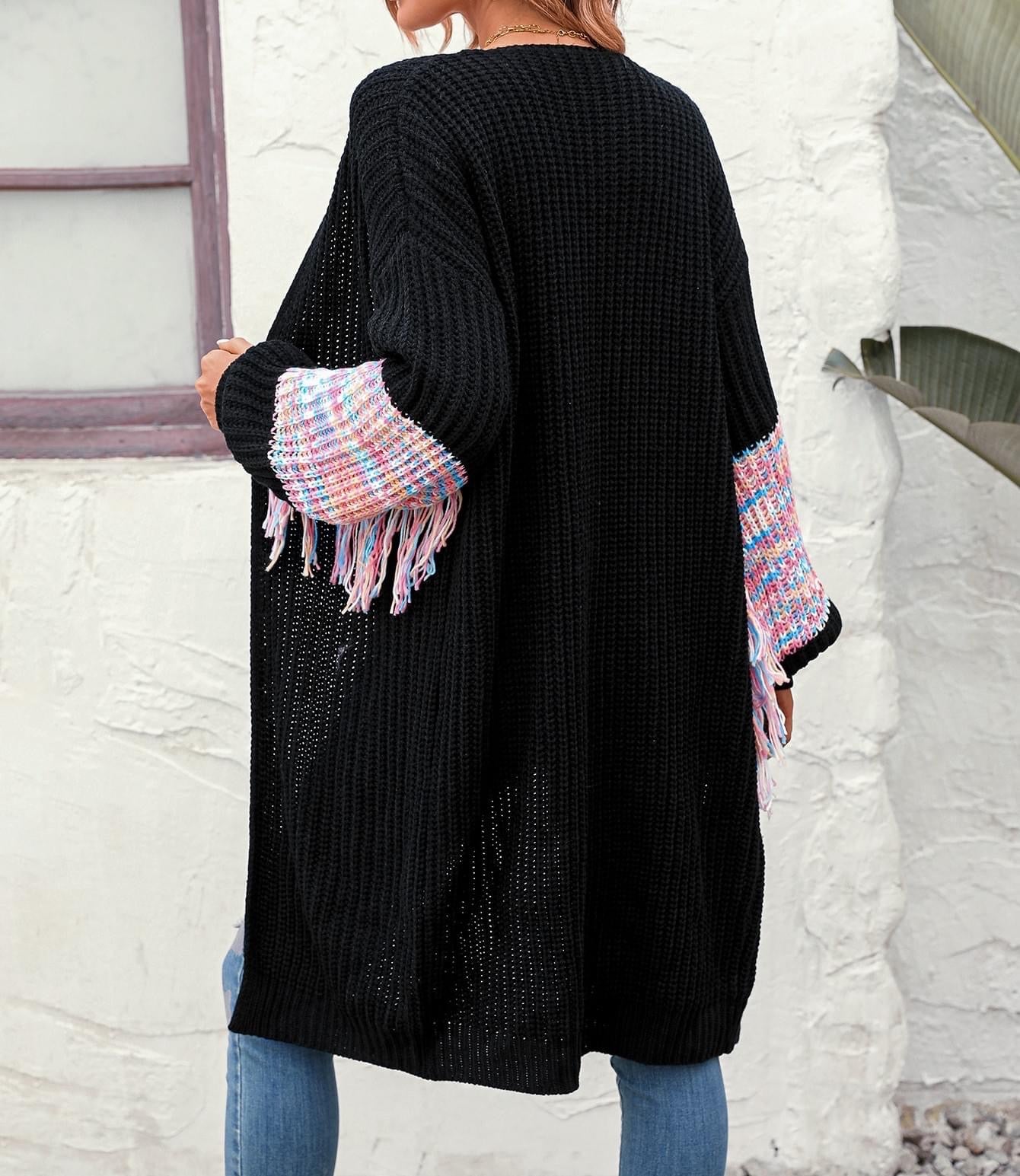 Rainbow Fringe Cardigan