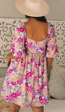 Load image into Gallery viewer, Purple Floral Mini Dress