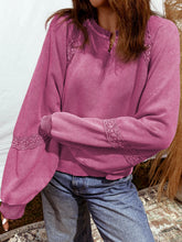 Load image into Gallery viewer, Lace Mineral Wash Baggy Sweatshirt FB