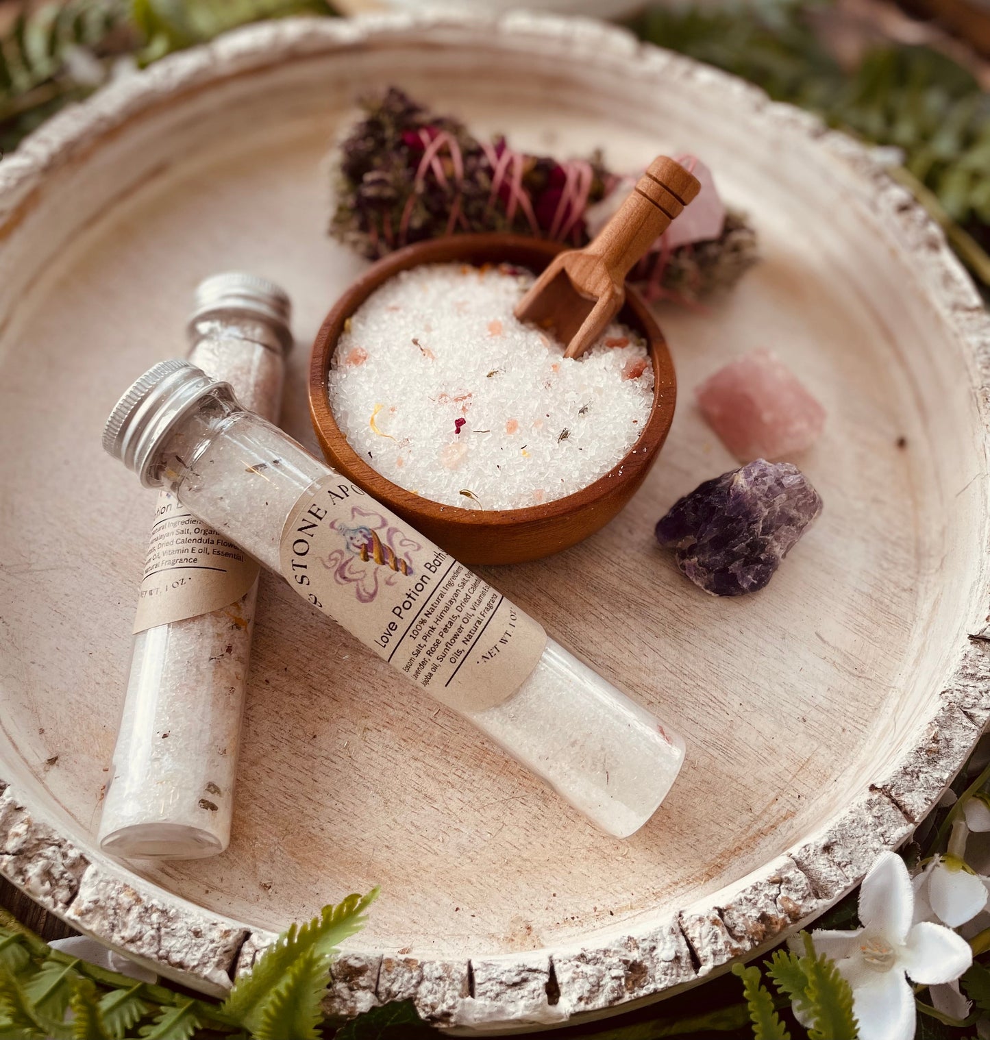 Love Potion Herbal Bath Salt Tube