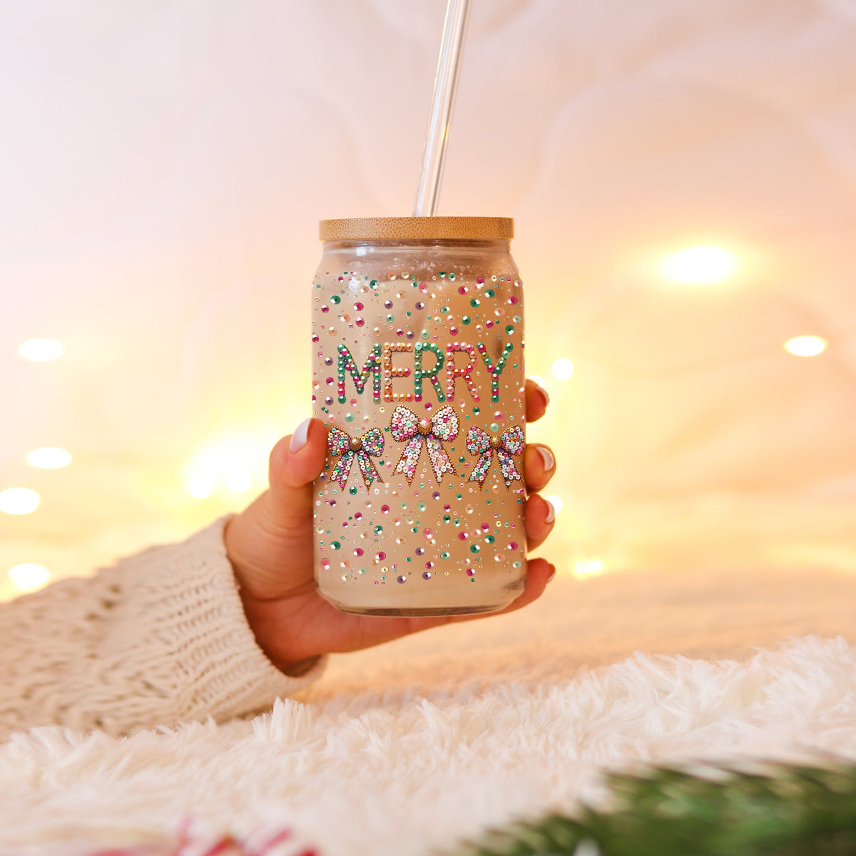 Sequin MERRY 17oz