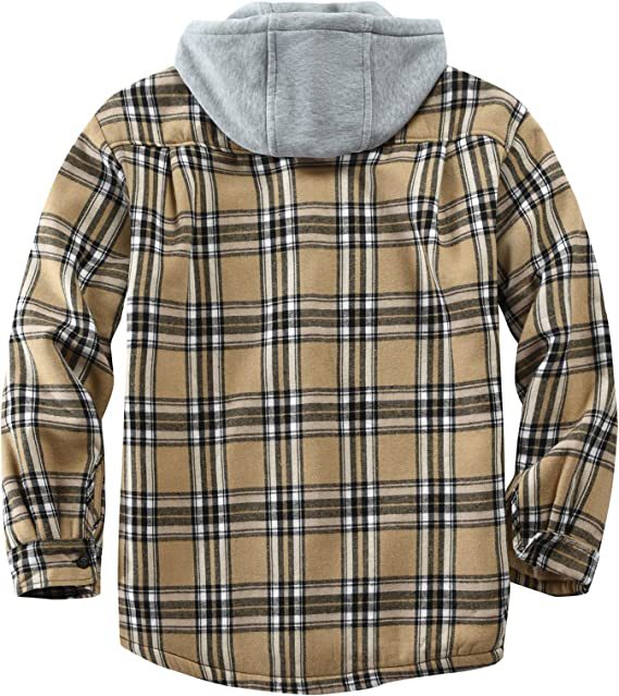 Men's Hooded Lined Plaid Preorder
