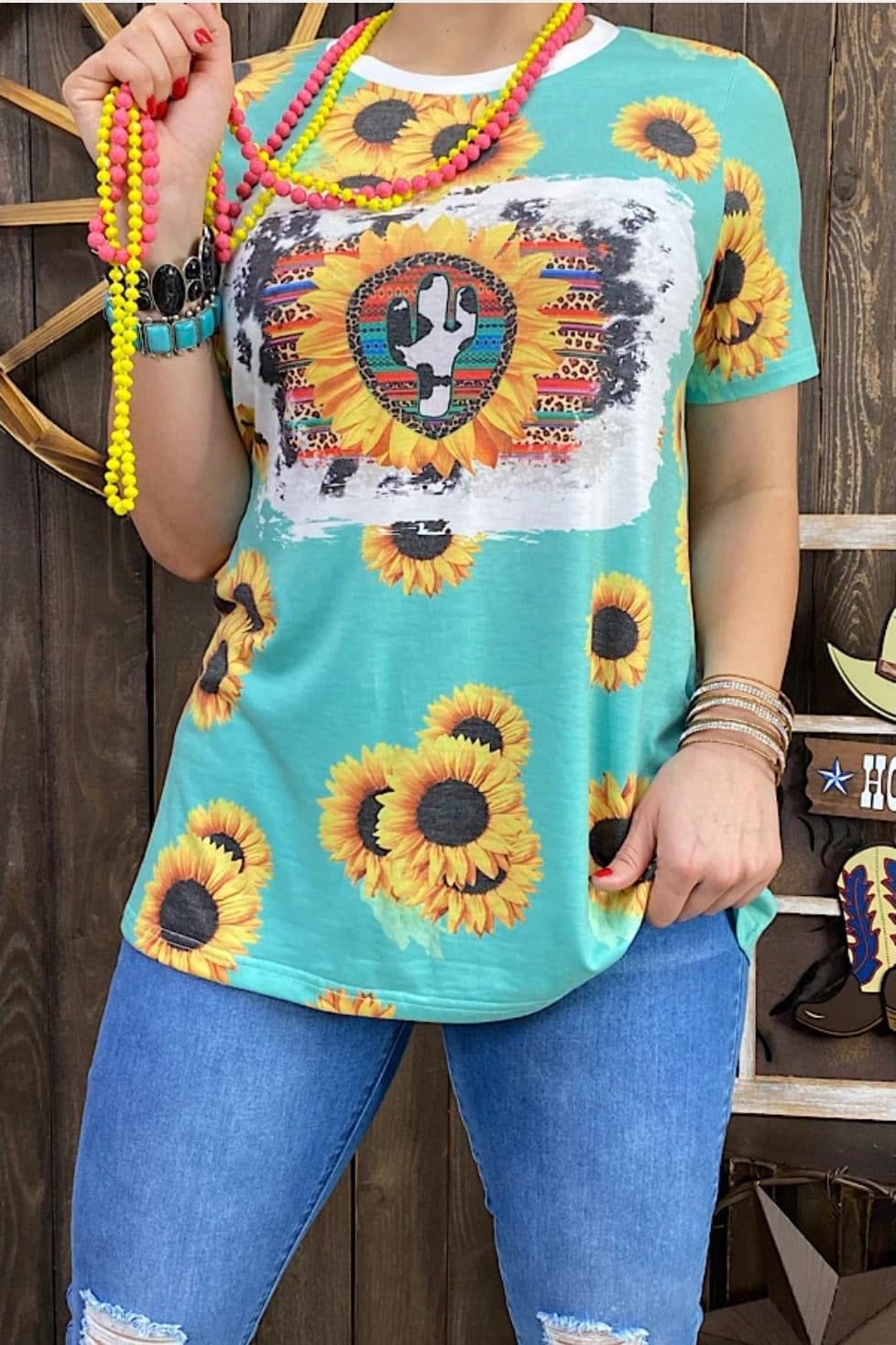 Mint Sunflower Cow Cactus