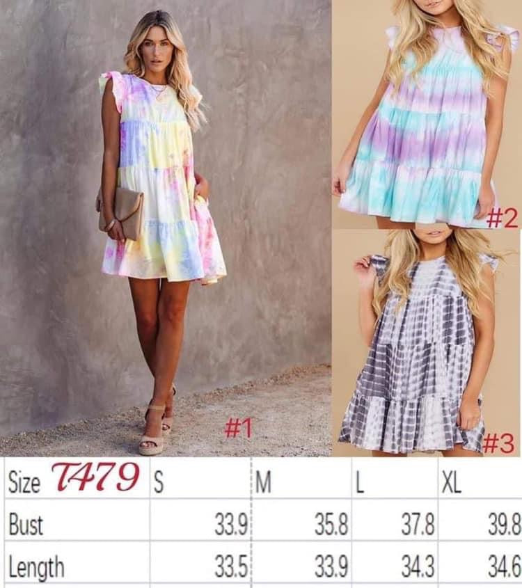 TIE DYE LAYERED DRESS RTS