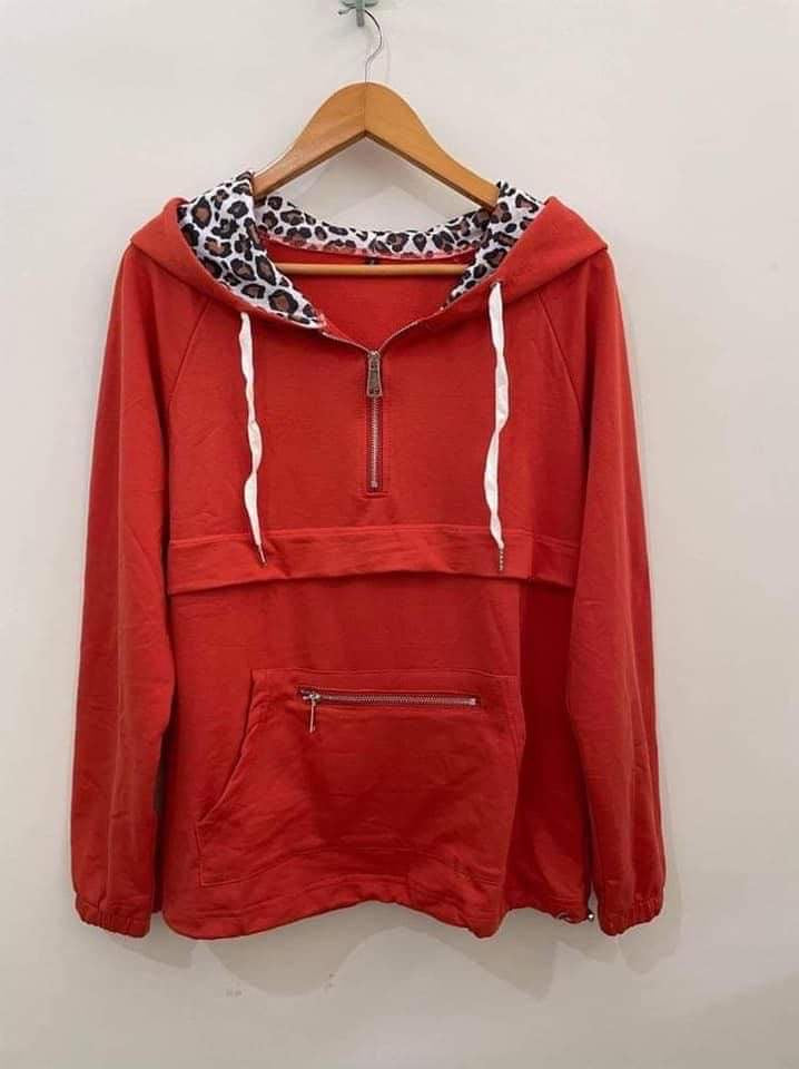 LEOPARD PULLOVER HOODIE RTS