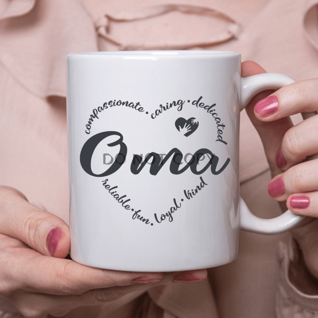 Oma Heart Ceramic Mug 11Oz Mug