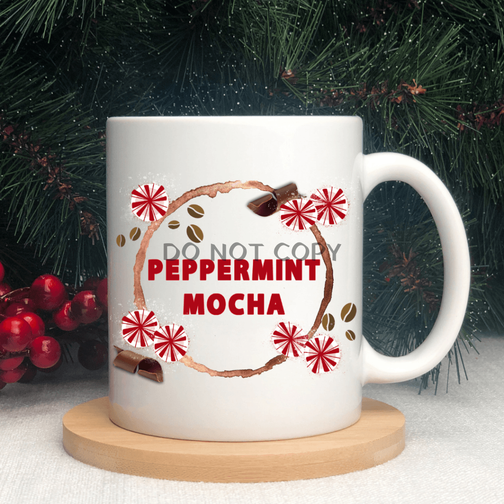 Peppermint Mocha Ceramic Mug 11Oz Mug