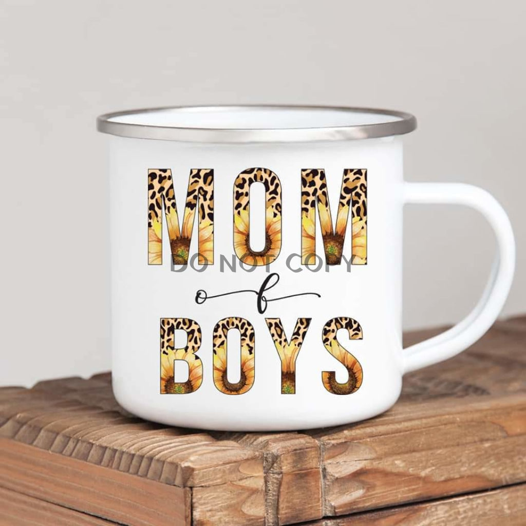 Sunflower Mom Of Boys Mug