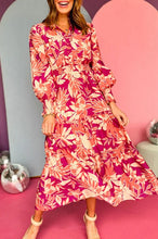 Load image into Gallery viewer, SHE&#39;S GOT THE MOVES ROSE TIERED MAXI DRESS
