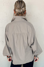 Load image into Gallery viewer, Retro Solid Color Side Slits Loose Fit Shirt
