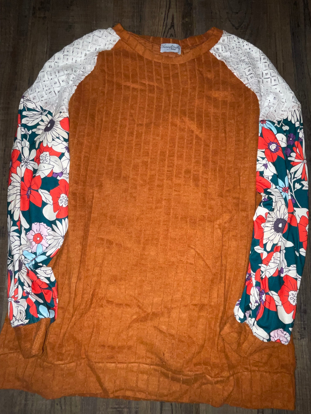 Rust Floral Longsleeve