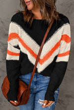 Load image into Gallery viewer, Striped Drop Shoulder Sweater
