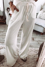 Load image into Gallery viewer, REST &amp; RECHARGE WHITE LONG SLEEVE TOP AND PANTS LOUNGE SET
