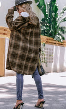 Load image into Gallery viewer, Plaid Button Up Long Sleeve Shacket
