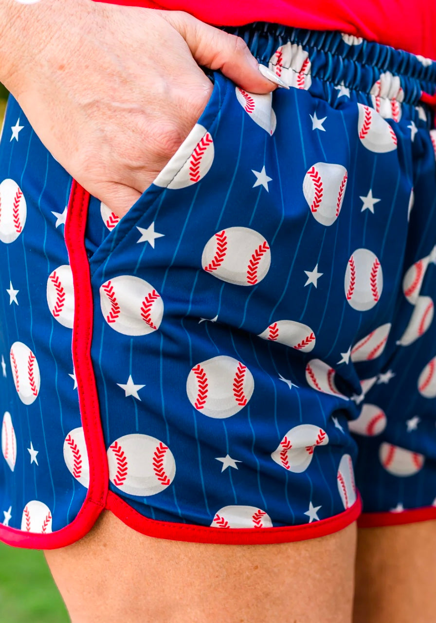 Out Of Your League Baseball Drawstring Everyday Shorts (Preorder)