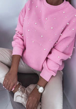 Load image into Gallery viewer, Pearl Embossed Pink Sweater
