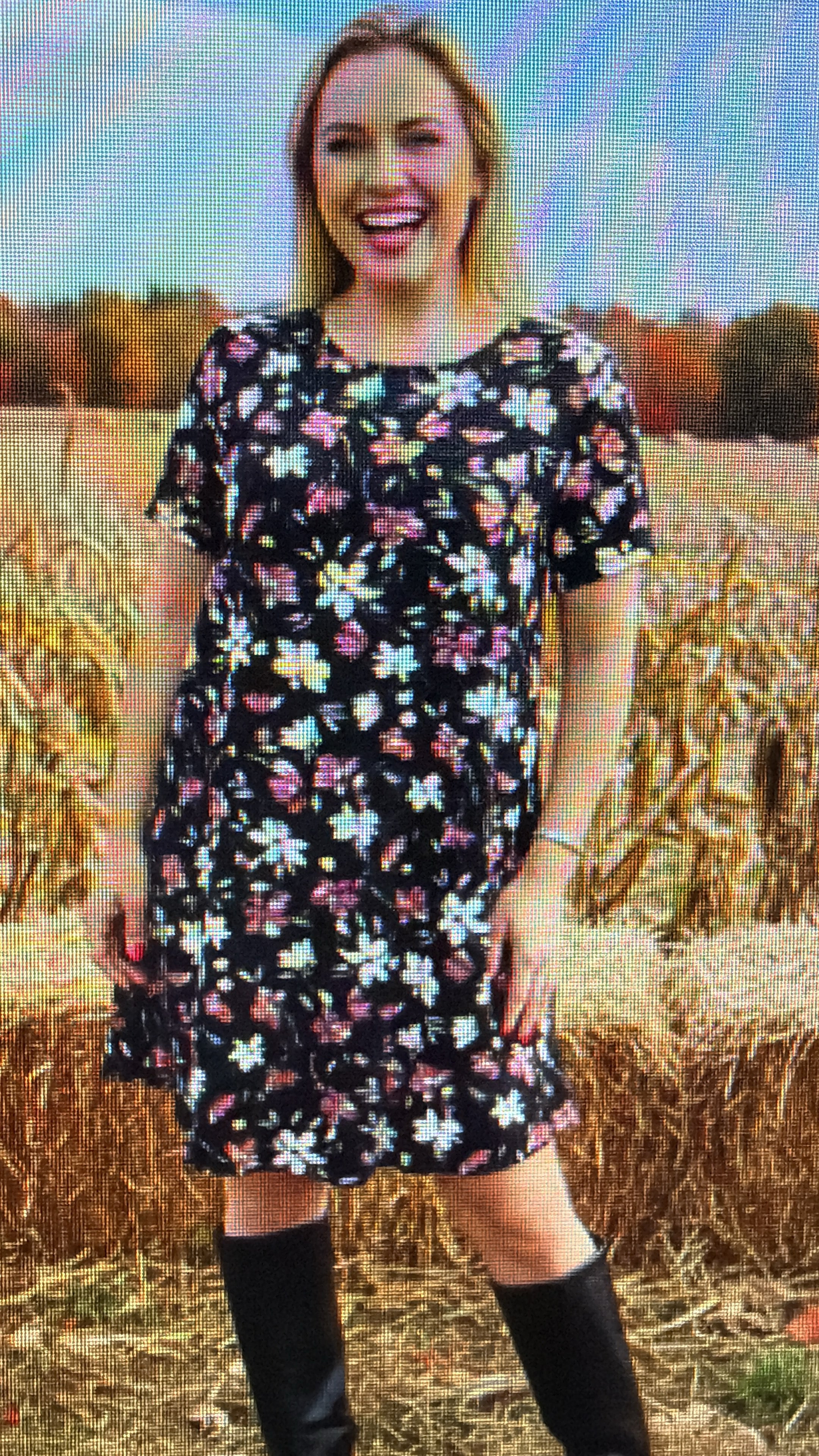 Floral Print Chiffon Dress