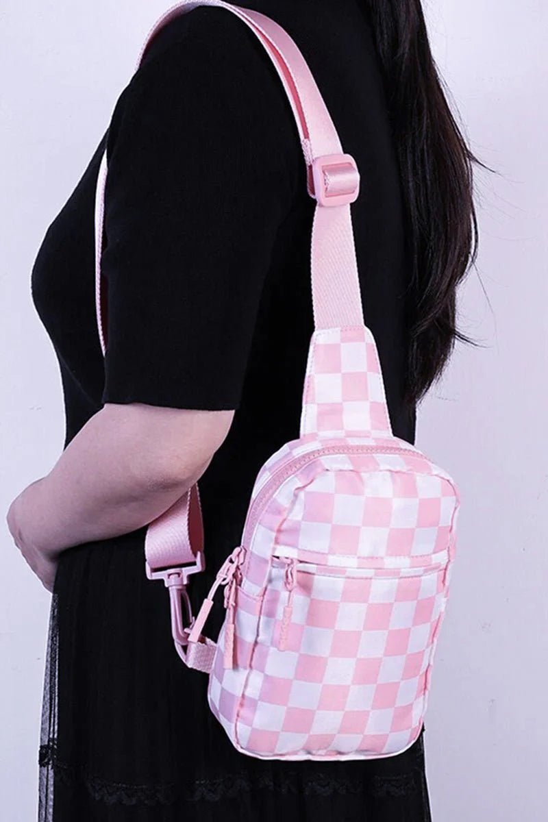 Checkered Sling Bags