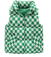 Load image into Gallery viewer, Kids Checkered Puff Vest
