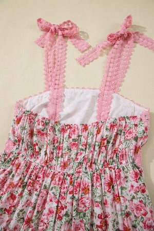 PINK SPRING FLING FLORAL LACE MAXI DRESS **SHIPPING EXPECTED TO BEGIN ON DATE 3/30**