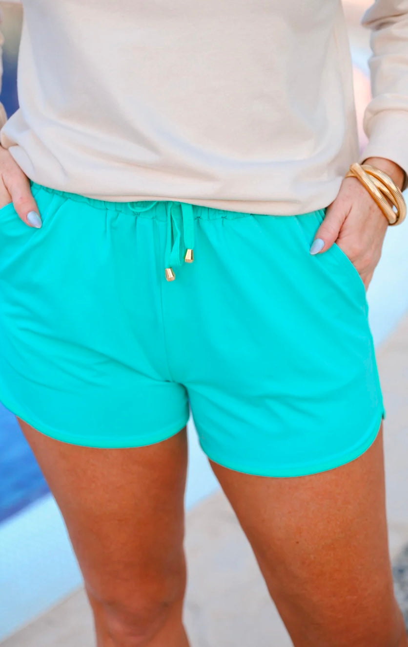 Solid Mint Everyday Shorts (Preorder)