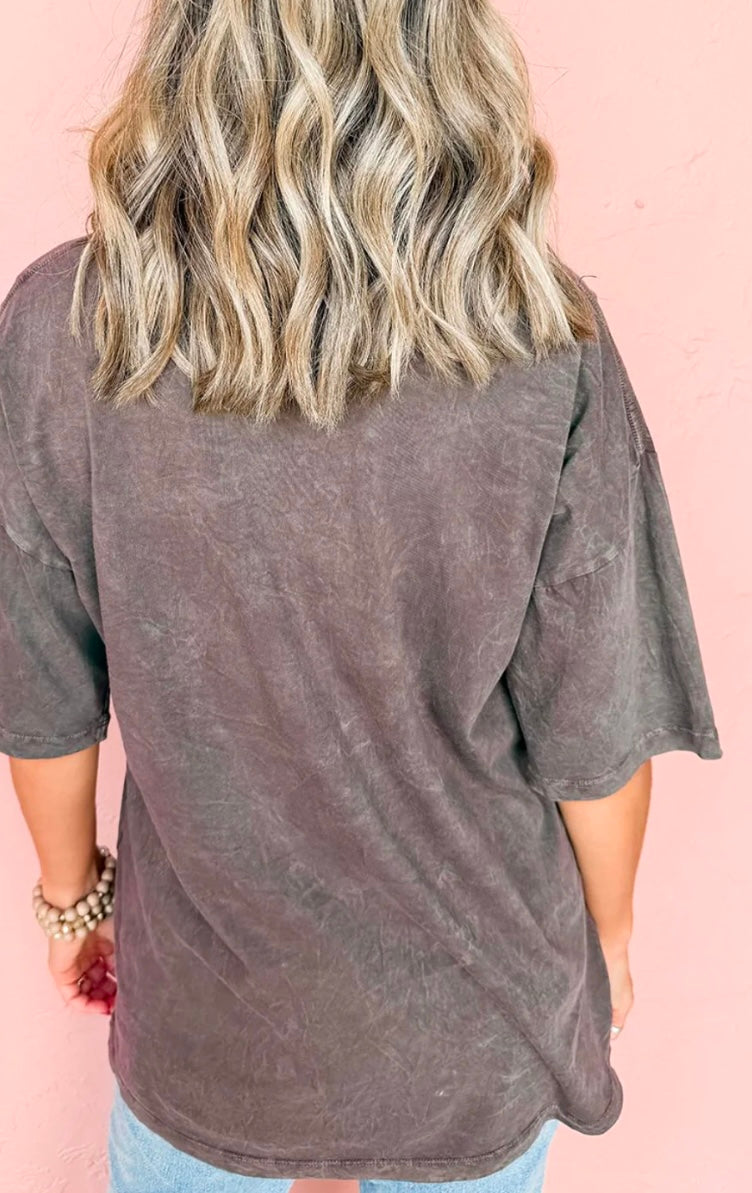Cheetah Mineral Washed Tshirt
