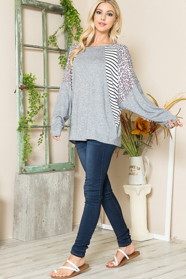 Oversized Dolman Sleeve Tunic