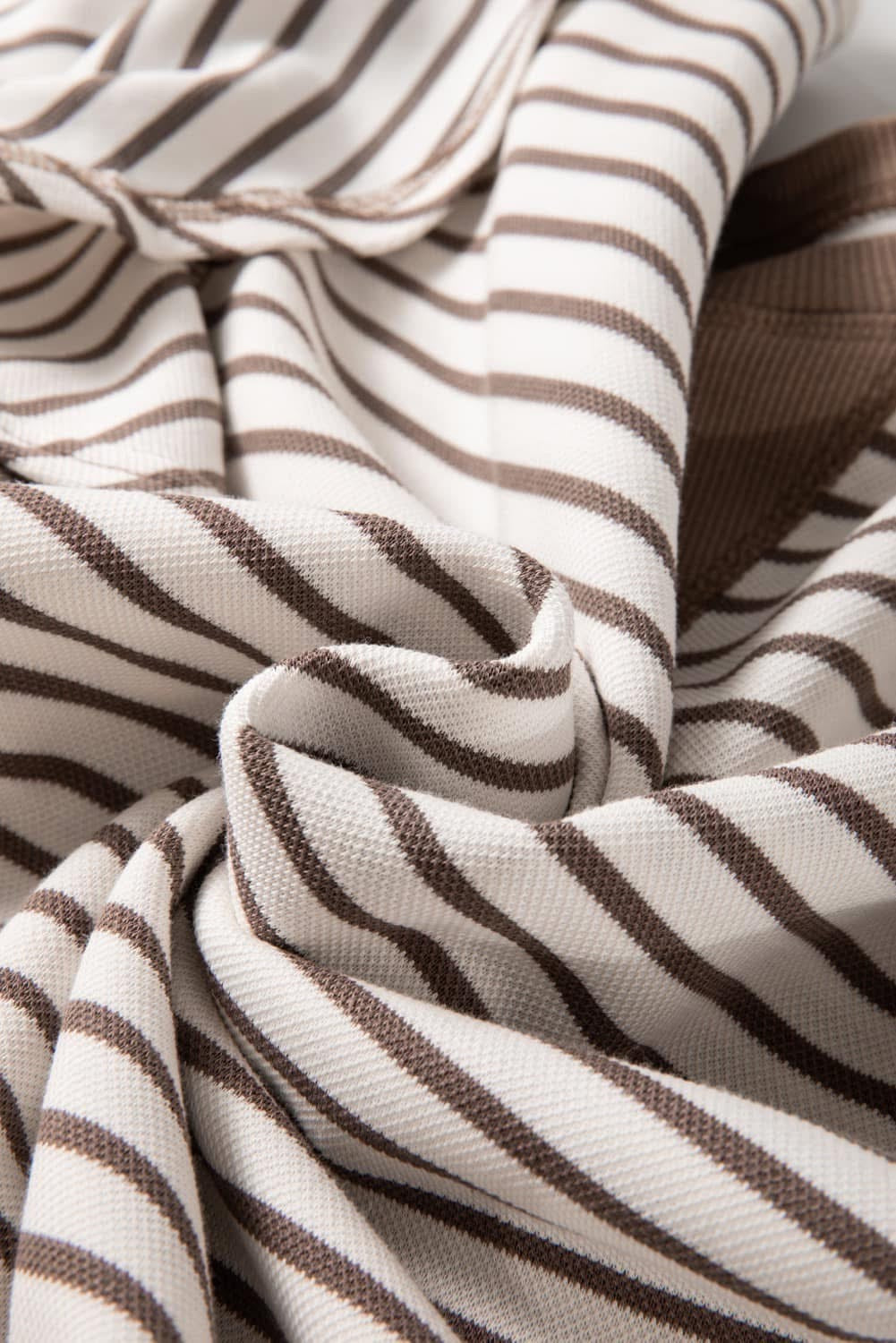 Striped Ruffle Short Sleeve Top
