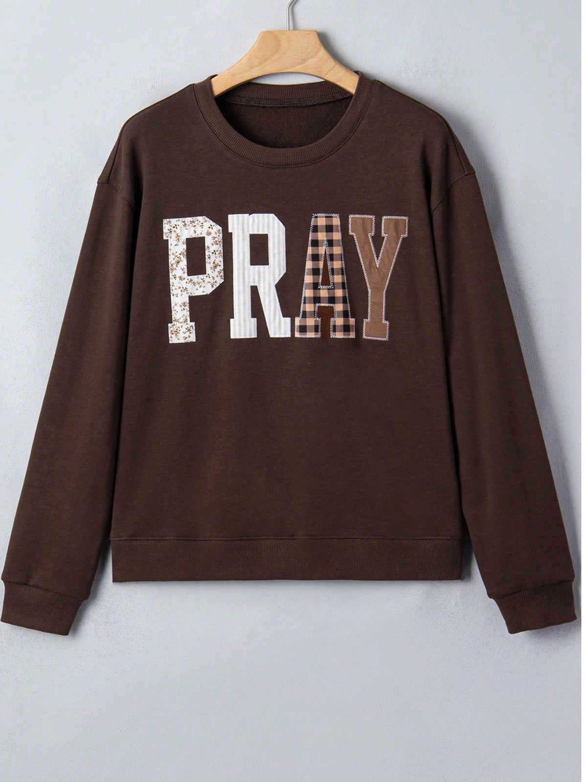 Boho Retro Pray Cotton Sweatshirt Pull on