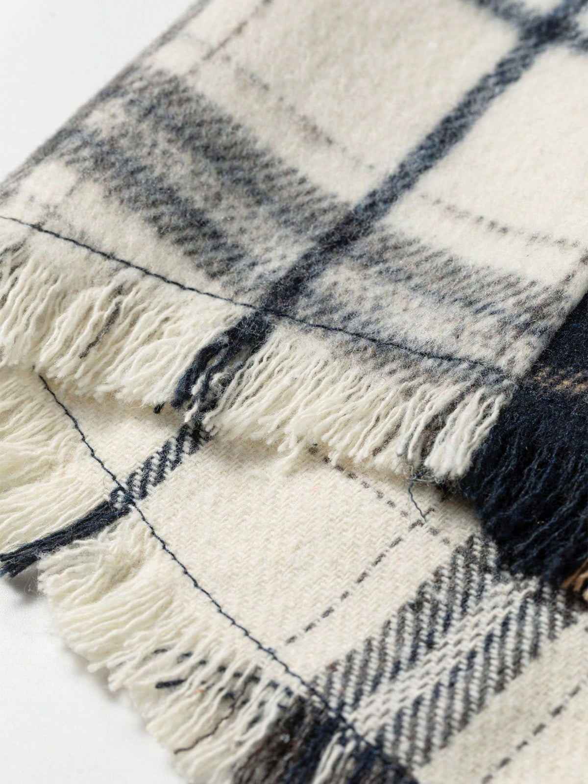 Boho Retro 90's  Plaid Button Patchwork Pocket Loose  Oversized Shacket Cardigan Shirt