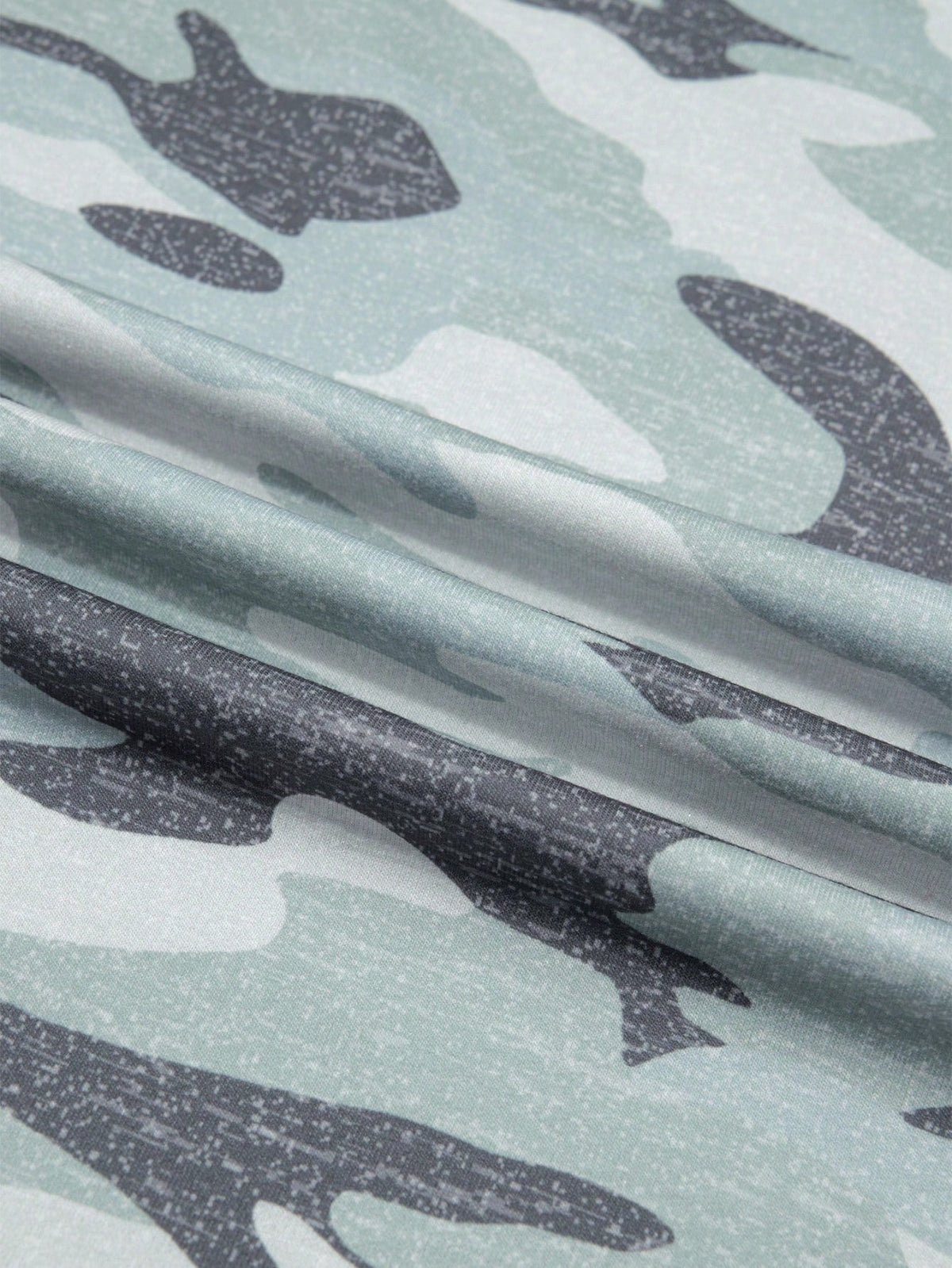 Elastic band drawstrign Wide Leg Tiered Soft Camo Long Lounge Pants