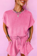 Load image into Gallery viewer, Pink Mineral Wash Romper
