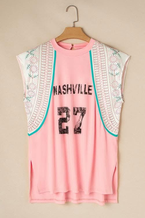 Light Pink Vintage Nashville Tank Top