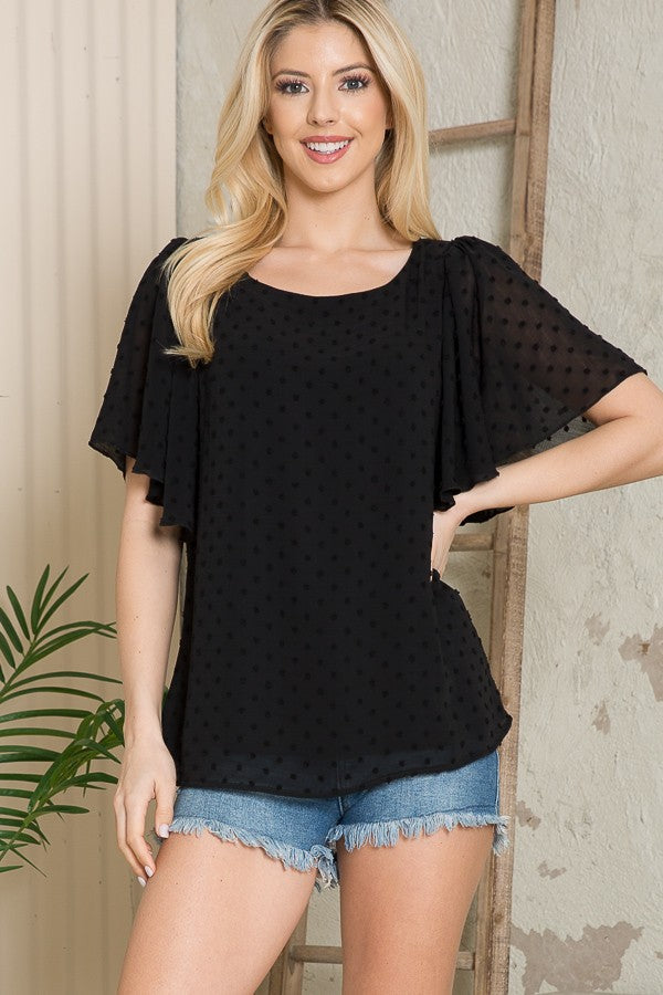 Swiss Dot Blouse